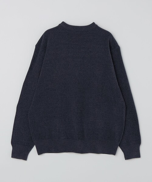 SHIPS Colors（シップス カラーズ）の「SHIPS Colors:〈洗濯機可能〉ハイゲージ モール ニット（ニット/セーター・メンズ・ネイビー/ブラウン/ナチュラル・MEDIUM/LARGE/X-LARGE）」の7枚目の写真