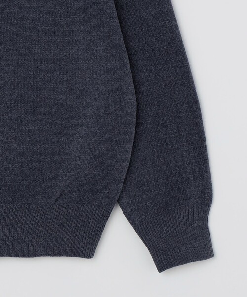 SHIPS Colors（シップス カラーズ）の「SHIPS Colors:〈洗濯機可能〉ハイゲージ モール ニット（ニット/セーター・メンズ・ネイビー/ブラウン/ナチュラル・MEDIUM/LARGE/X-LARGE）」の9枚目の写真