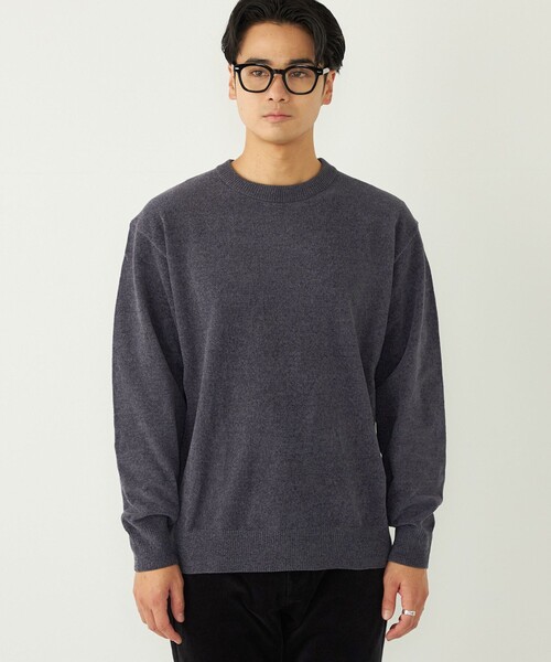 SHIPS Colors（シップス カラーズ）の「SHIPS Colors:〈洗濯機可能〉ハイゲージ モール ニット（ニット/セーター・メンズ・ネイビー/ブラウン/ナチュラル・MEDIUM/LARGE/X-LARGE）」の15枚目の写真