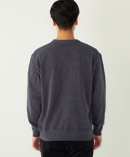 SHIPS Colors（シップス カラーズ）の「SHIPS Colors:〈洗濯機可能〉ハイゲージ モール ニット（ニット/セーター・メンズ・ネイビー/ブラウン/ナチュラル・MEDIUM/LARGE/X-LARGE）」の17枚目の写真