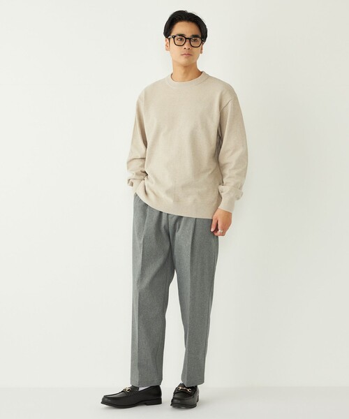 SHIPS Colors（シップス カラーズ）の「SHIPS Colors:〈洗濯機可能〉ハイゲージ モール ニット（ニット/セーター・メンズ・ネイビー/ブラウン/ナチュラル・MEDIUM/LARGE/X-LARGE）」の19枚目の写真