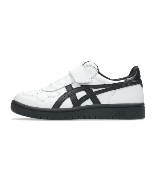 ASICS（アシックス）の「JAPAN PRO PS / ジャパン プロ ピーエス（スニーカー・キッズ・ホワイト×ブラック・21/22/21.5/17/20.5/19.5/20/18.5/17.5）」の2枚目の写真