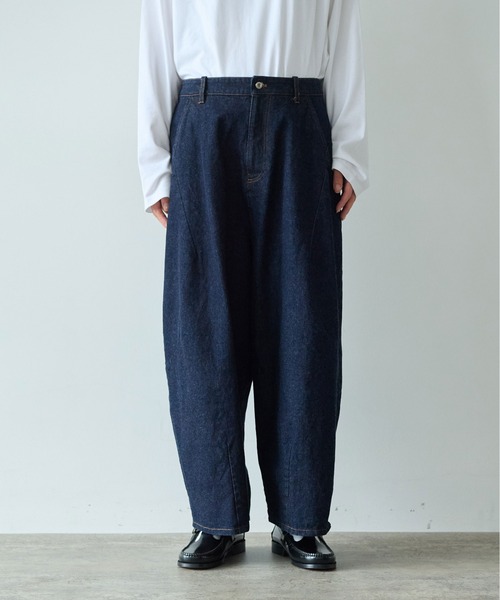 yuni（ユニ　）の「10oz denim cocoon パンツ（デニムパンツ・レディース・インディゴブルー・M/S）」の10枚目の写真