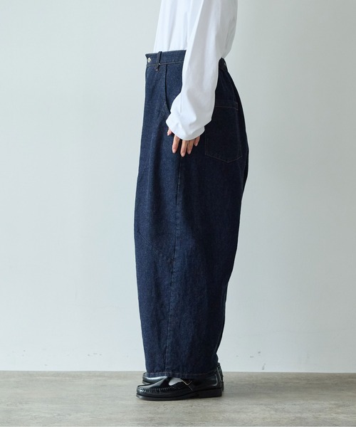 yuni（ユニ　）の「10oz denim cocoon パンツ（デニムパンツ・レディース・インディゴブルー・M/S）」の11枚目の写真