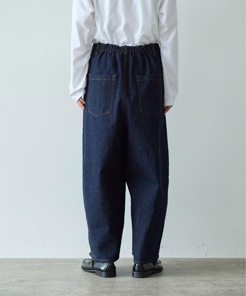 yuni（ユニ　）の「10oz denim cocoon パンツ（デニムパンツ・レディース・インディゴブルー・M/S）」の12枚目の写真