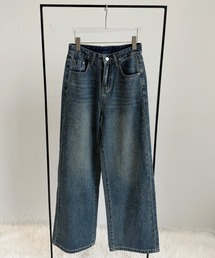 TITTY&CO. | ラインストーンデニムパンツ(デニムパンツ)