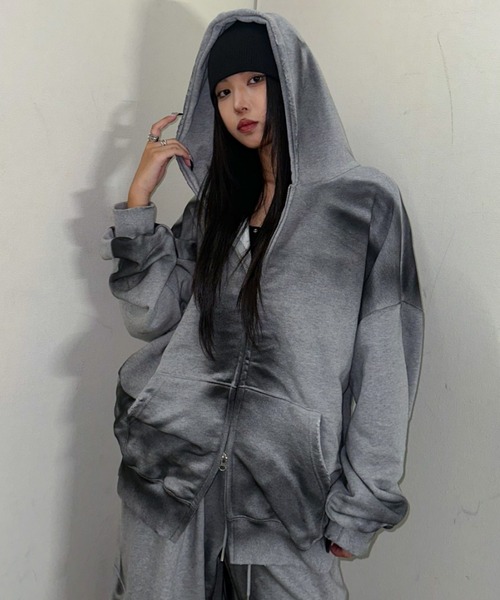 A'GEM/9 × .kom 『A'gem/エージェム』スモークグラデーションジップ