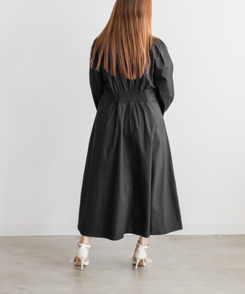 CLETTE(クレット)の「CLETTEオリジナルフロントジップウエストタックワンピース(ワンピース・レディース・パープル/カーキ/ブラック・LL/3L/4L)」の6枚目の写真
