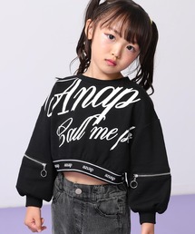 ANAP kids | インパクトメッセージ袖アキ スウェット(スウェット)
