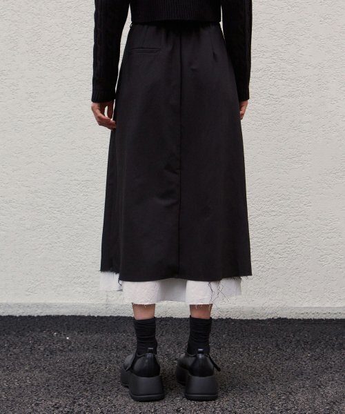NICK&NICOLE(ニックアンドニコール)の「NICOLE PINTUCK LAYERED LONG SKIRT_BLACK(スカート・レディース・その他・FREE)」の4枚目の写真