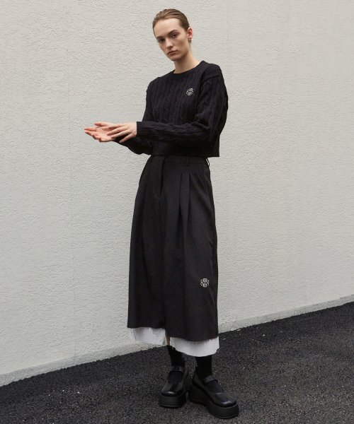 NICK&NICOLE(ニックアンドニコール)の「NICOLE PINTUCK LAYERED LONG SKIRT_BLACK(スカート・レディース・その他・FREE)」の5枚目の写真