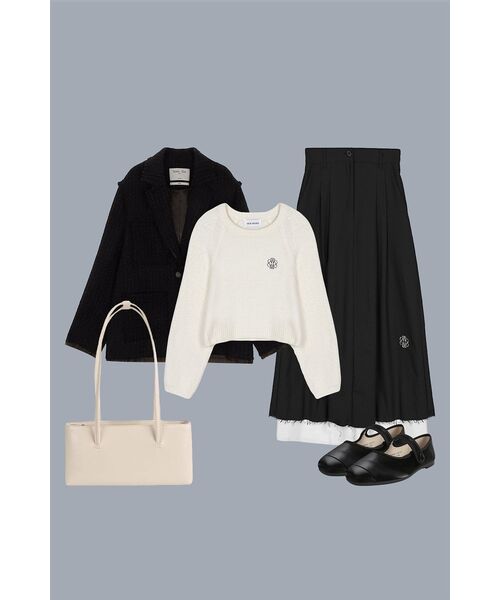 NICK&NICOLE(ニックアンドニコール)の「NICOLE PINTUCK LAYERED LONG SKIRT_BLACK(スカート・レディース・その他・FREE)」の13枚目の写真