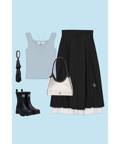 NICK&NICOLE(ニックアンドニコール)の「NICOLE PINTUCK LAYERED LONG SKIRT_BLACK(スカート・レディース・その他・FREE)」の15枚目の写真