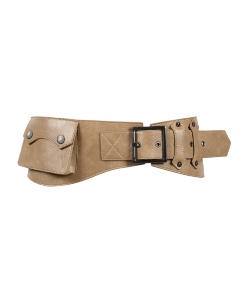 Studded Belt Bag (Beige)