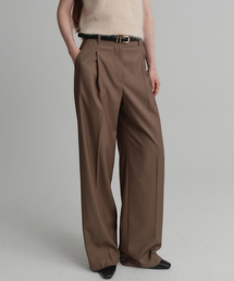 アリアワイドウールパンツ_ブラウン / ARIA WIDE WOOL PANTS_BROWN