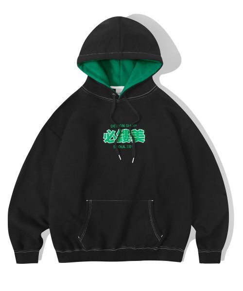 F.ILLUMINATE(フィルミネイト)の「オーバーサイズシノグラフダダミフードパーカー-ブラック(パーカー・レディース・その他・SMALL/MEDIUM)」の1枚目の写真