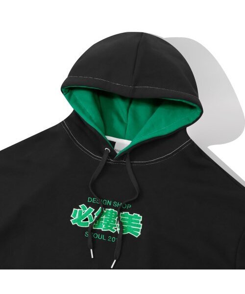 F.ILLUMINATE(フィルミネイト)の「オーバーサイズシノグラフダダミフードパーカー-ブラック(パーカー・レディース・その他・SMALL/MEDIUM)」の3枚目の写真