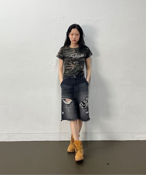 Midnight Move（ミッドナイトムーブ）の「camo t (khaki)（Tシャツ/カットソー・レディース・その他・FREE）」の5枚目の写真