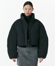 MUSINSA STANDARD WOMAN（ムシンサスタンダードウーマン）の「ウィメンズボリュームスリーブクロップパディングジャケット[ブラック]（ダウンジャケット/コート・レディース）」