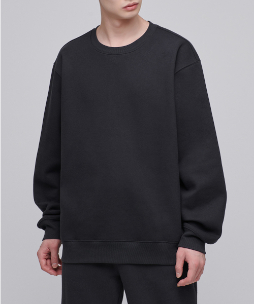 MUSINSA STANDARD（ムシンサスタンダード）の「起毛スウェットシャツ [ダークグレー]（スウェット・メンズ・その他・SMALL/MEDIUM）」の2枚目の写真