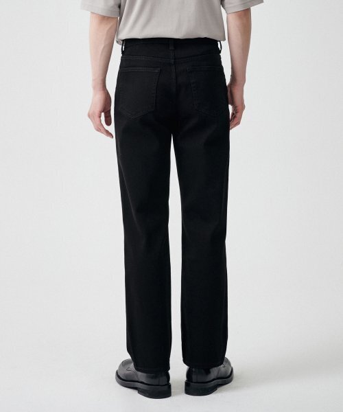 MUSINSA STANDARD（ムシンサスタンダード）の「[クールタンダード] ストレートデニムパンツ [ブラック]（デニムパンツ・メンズ・その他・40/42/36/34/26/28/38/32/30/31/33/27/29）」の2枚目の写真