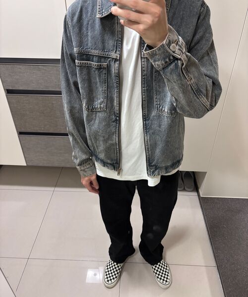 MUSINSA STANDARD（ムシンサスタンダード）の「[クールタンダード] ストレートデニムパンツ [ブラック]（デニムパンツ・メンズ・その他・40/42/36/34/26/28/38/32/30/31/33/27/29）」の7枚目の写真
