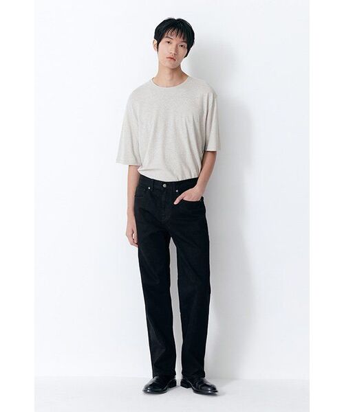 MUSINSA STANDARD（ムシンサスタンダード）の「[クールタンダード] ストレートデニムパンツ [ブラック]（デニムパンツ・メンズ・その他・40/42/36/34/26/28/38/32/30/31/33/27/29）」の8枚目の写真
