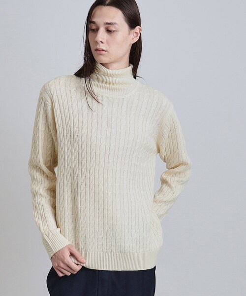 セール】ケーブルタートルニット（ニット/セーター）｜tk.TAKEO