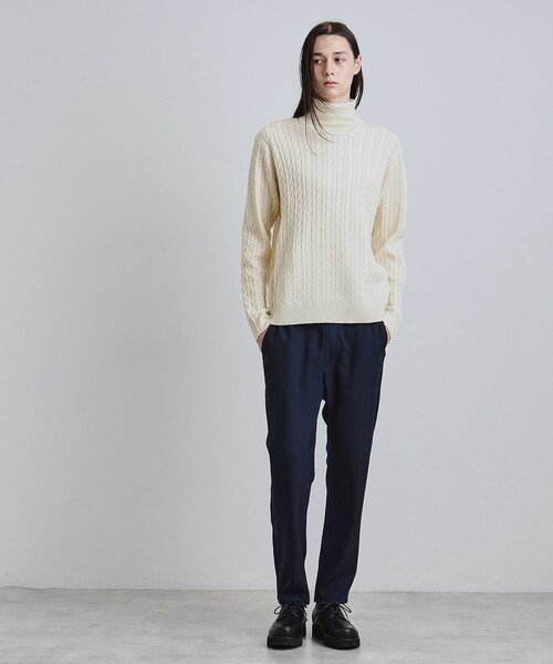 tk.TAKEO KIKUCHI（ティーケータケオキクチ）の「ケーブルタートルニット（ニット/セーター・メンズ・ブラウン系その他/チャコール/ブラック/オフホワイト・04/03/02）」の19枚目の写真