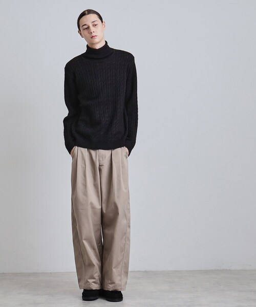 tk.TAKEO KIKUCHI（ティーケータケオキクチ）の「ケーブルタートルニット（ニット/セーター・メンズ・ブラウン系その他/チャコール/ブラック/オフホワイト・04/03/02）」の22枚目の写真