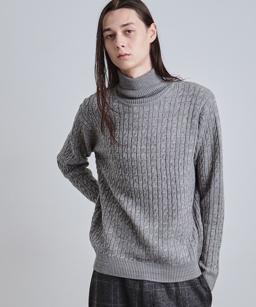 セール】ケーブルタートルニット（ニット/セーター）｜tk.TAKEO
