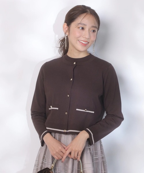 JUSGLITTY（ジャスグリッティー）の「ハイネックアンサンブル（ニット/セーター・レディース・オフホワイト/ブラウン/チャコールグレー/ピンクベージュ/ミント・2）」の4枚目の写真