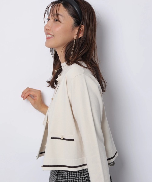 JUSGLITTY（ジャスグリッティー）の「ハイネックアンサンブル（ニット/セーター・レディース・オフホワイト/ブラウン/チャコールグレー/ピンクベージュ/ミント・2）」の7枚目の写真