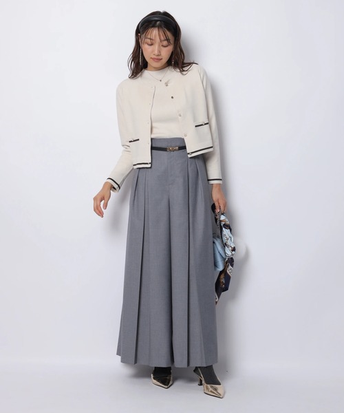 JUSGLITTY（ジャスグリッティー）の「ハイネックアンサンブル（ニット/セーター・レディース・オフホワイト/ブラウン/チャコールグレー/ピンクベージュ/ミント・2）」の14枚目の写真