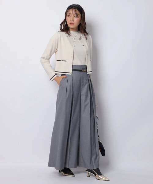 JUSGLITTY（ジャスグリッティー）の「ハイネックアンサンブル（ニット/セーター・レディース・オフホワイト/ブラウン/チャコールグレー/ピンクベージュ/ミント・2）」の15枚目の写真