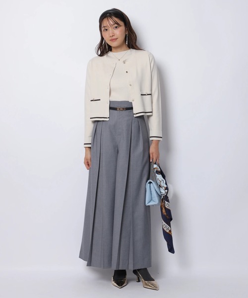 JUSGLITTY（ジャスグリッティー）の「ハイネックアンサンブル（ニット/セーター・レディース・オフホワイト/ブラウン/チャコールグレー/ピンクベージュ/ミント・2）」の16枚目の写真