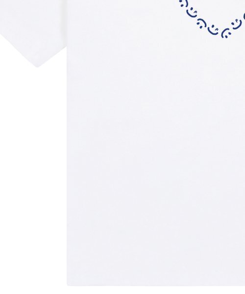 GRAVER（グレーバー）の「[ユニセックス]ハートドローイングスマイル半袖Tシャツ_ホワイト（Tシャツ/カットソー・レディース・ホワイト・SMALL/MEDIUM/LARGE/X-LARGE）」の5枚目の写真