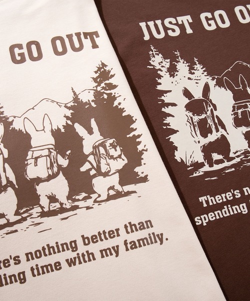 S'more(スモア)の「S'more/Just Go Out L/S Tee ジャストゴーアウトロングスリーブTシャツ(Tシャツ/カットソー・レディース・ブラウン/ベージュ・X-LARGE/SMALL/MEDIUM/LARGE)」の9枚目の写真