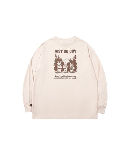 S'more(スモア)の「S'more/Just Go Out L/S Tee ジャストゴーアウトロングスリーブTシャツ(Tシャツ/カットソー・レディース・ブラウン/ベージュ・X-LARGE/SMALL/MEDIUM/LARGE)」の5枚目の写真
