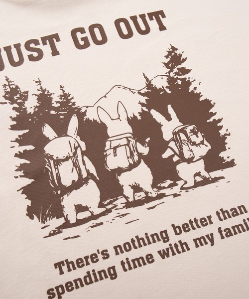 S'more(スモア)の「S'more/Just Go Out L/S Tee ジャストゴーアウトロングスリーブTシャツ(Tシャツ/カットソー・レディース・ブラウン/ベージュ・X-LARGE/SMALL/MEDIUM/LARGE)」の14枚目の写真