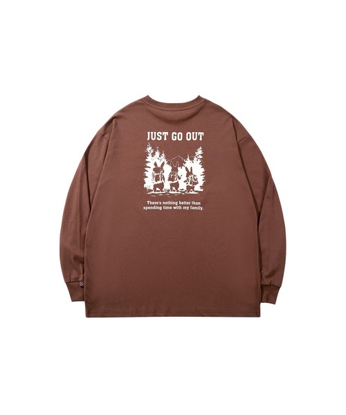 S'more(スモア)の「S'more/Just Go Out L/S Tee ジャストゴーアウトロングスリーブTシャツ(Tシャツ/カットソー・レディース・ブラウン/ベージュ・X-LARGE/SMALL/MEDIUM/LARGE)」の3枚目の写真
