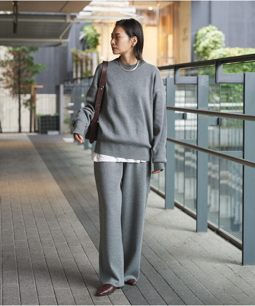 WEB限定追加2》ウォッシャブルTEXBRID ワイドパンツ（その他パンツ