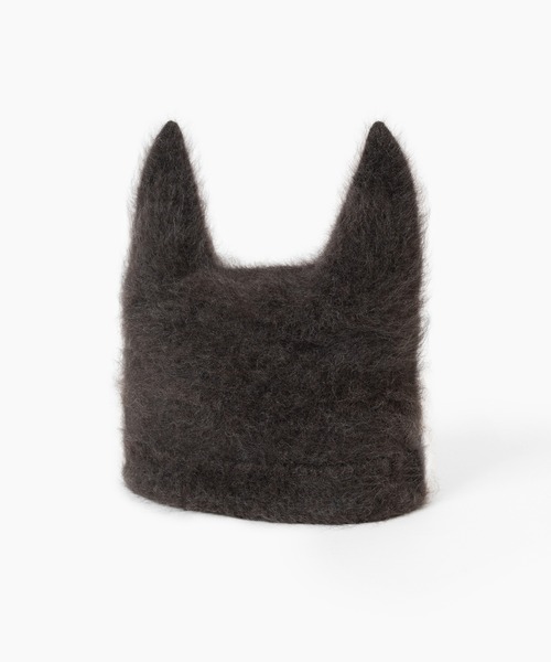 LAD MUSICIAN(ラッドミュージシャン)の「CASHMERE KNIT DEVIL CAP(ニットキャップ/ビーニー・メンズ・ブラウン系/ブラック/ベージュ系・FREE)」の3枚目の写真