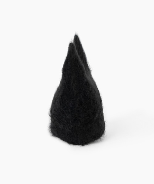 LAD MUSICIAN(ラッドミュージシャン)の「CASHMERE KNIT DEVIL CAP(ニットキャップ/ビーニー・メンズ・ブラウン系/ブラック/ベージュ系・FREE)」の4枚目の写真