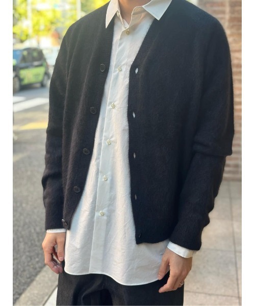 ESTNATION（エストネーション）の「ESTNATION / ファーニット カーディガン（カーディガン/ボレロ・メンズ・ブラック/アイボリー・MEDIUM/LARGE）」の14枚目の写真