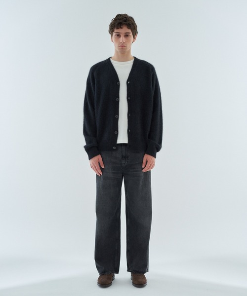 ESTNATION（エストネーション）の「ESTNATION / ファーニット カーディガン（カーディガン/ボレロ・メンズ・ブラック/アイボリー・MEDIUM/LARGE）」の7枚目の写真