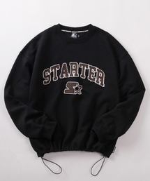 STARTER（スターター）の「【88】【STARTER/スターター】ブランドロゴ フリンジワッペン 裏起毛 スウェット/ドローコード/ワンポイント刺繍（スウェット）」