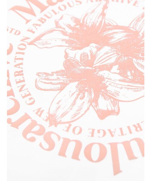 FABULOUS ARCHIVE（ファビュラスアーカイブ）の「ウィメンズルリスエンボクロップTシャツホワイトピンク(FCC2TS387W)（Tシャツ/カットソー・レディース・ホワイト・SMALL/MEDIUM）」の6枚目の写真