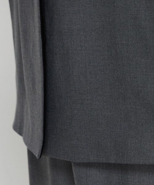 K.T KIYOKO TAKASE(キヨコタカセ)の「〔 Sサイズ 〕 【2WAY】ストレッチフラノ ノーカラーブルゾンジャケット(ノーカラージャケット・レディース・ブラウン/グレー・5号/3号)」の17枚目の写真