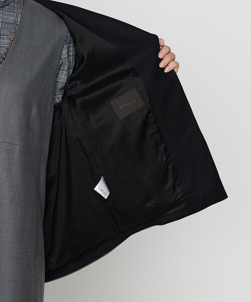 K.T KIYOKO TAKASE(キヨコタカセ)の「〔 Sサイズ 〕 【2WAY】ストレッチフラノ ノーカラーブルゾンジャケット(ノーカラージャケット・レディース・ブラウン/グレー・5号/3号)」の19枚目の写真